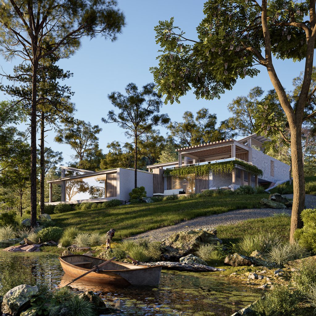 Fachada arquitetônica D5 Render